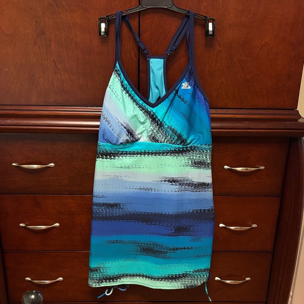 ZeroXPosur 2 pc Swim Dress size Large